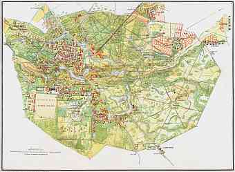 Pavlovsk (Павловскъ) town plan, 1897