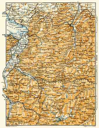 Vorarlberg Province map, 1906