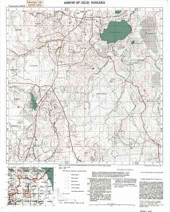 Jelizavetinka. Nakara. Topografikartta 404104. Topographic map from 1936