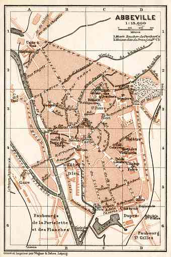 Abbeville city map, 1909