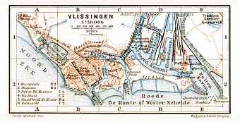 Vlissingen city map, 1904