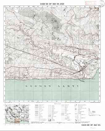 Pesotšnoje. Ino. Topografikartta 401403. Topographic map from 1930