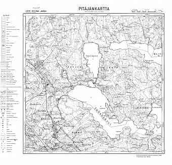 Lesogorskij. Jääski. Pitäjänkartta 411207. Parish map from 1943