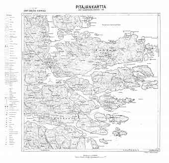 Kuhka Island. Kuhkaa. Pitäjänkartta 414104. Parish map from 1938