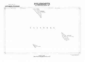 Tjoysjansaari Island. Töysänsaari. Pitäjänkartta 414306, 414309. Parish map from 1934