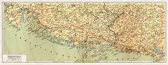 Map of Dalmatia, 1903