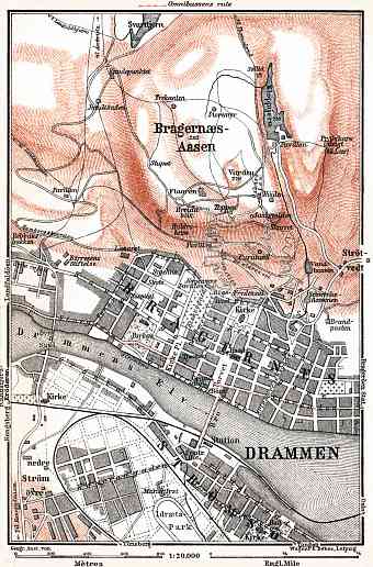 Drammen town plan, 1931