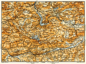 South Salzkammergut map, 1913