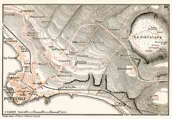 Pozzuoli and environs map, 1912