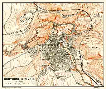 Tivoli and environs map, 1898