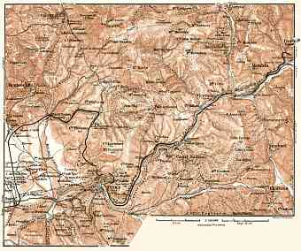 Sabine hills with Tivoli map, 1909