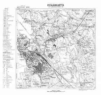 Vyborg. Viipuri. Pitäjänkartta 402206. Parish map from 1939