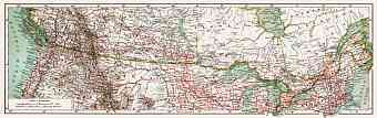 Railway map of Southern Canada, 1907