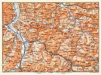 Ragatz, Prötigau and Montafon map, 1897