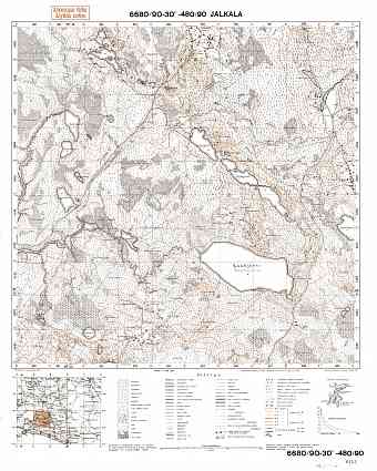 Iljitšjovo. Jalkala. Topografikartta 402307. Topographic map from 1936