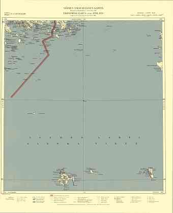 Moštšnyj Isle. Lavansaari. Taloudellinen kartta. Economic map from 1940