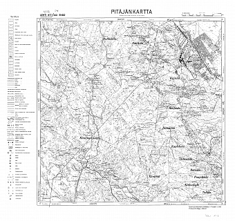 Svetogorsk. Enso. Pitäjänkartta 411204. Parish map from 1943