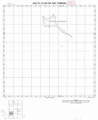 Tyuters Island. Tytärsaari. Topografikartta 301311. Topographic map from 1942