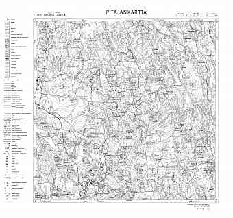 Ljaskelja. Läskelä. Pitäjänkartta 414406. Parish map from 1932