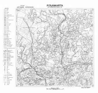 Karsikkovaara Village Site (Menusvaara). Karsikkovaara. Pitäjänkartta 414205. Parish map from 1933