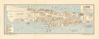 Lido of Venice (Lido di Venezia) town plan, 1929