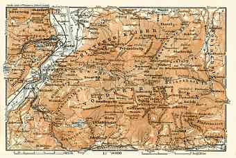 Kufstein and environs map, 1906