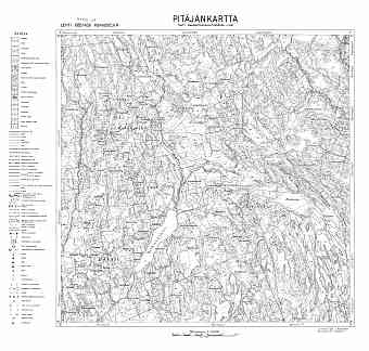 Kokkoselkja Village Site (Hihnijajarvi Lake). Kokkoselkä. Pitäjänkartta 414409. Parish map from 1936