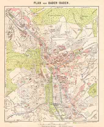 Baden-Baden town plan, 1927