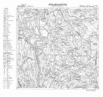 Leppjaselkja. Leppäselkä. Pitäjänkartta 414209. Parish map from 1932