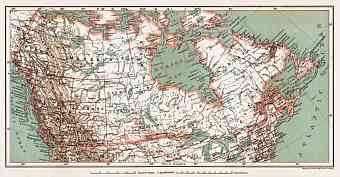 General Map of the British North America, 1907