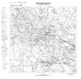 Veštševo. Heinjoki. Pitäjänkartta 402212. Parish map from 1939