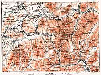 Map of the White Mountains, 1909