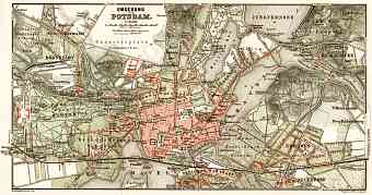 Potsdam and environs map, 1902