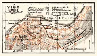 Vigo town plan, 1913