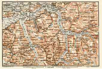 Jørundfjord and Geirangerfjord district map, 1911