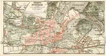 Potsdam and environs map, 1906