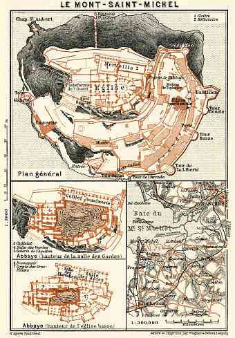 Mount Saint Michael map, 1913