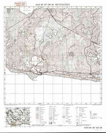 Mesterjarvi. Mesterjärvi. Topografikartta 401212. Topographic map from 1938