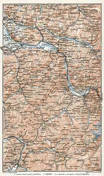 Central Savoy map, 1909