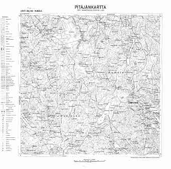 Lumivaara. Kumola. Pitäjänkartta 414102. Parish map from 1939