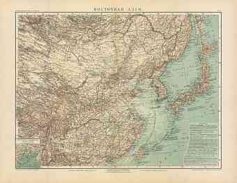 Eastern Asia Map (in Russian), 1910