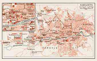 Sarajevo city map, 1903