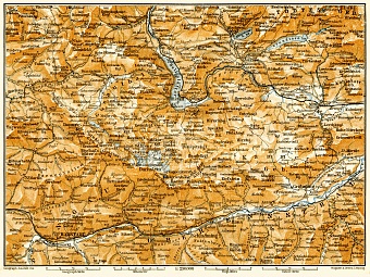 South Salzkammergut map, 1906