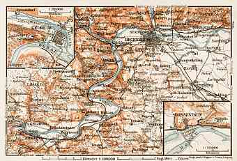 Map of the environs of Regensburg, 1909