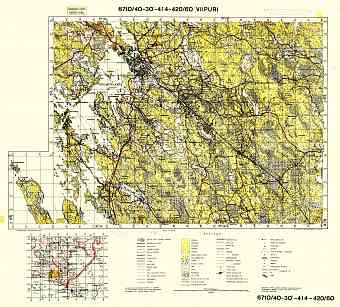 Vyborg. Viipuri. Topografikartta 4022. Topographic map from 1939