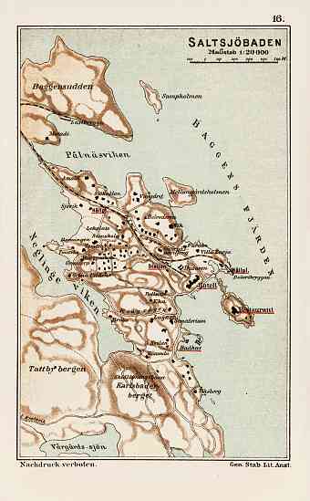 Saltsjöbaden region map, 1899