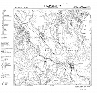 Leipjasuo. Leipäsuo. Pitäjänkartta 402210. Parish map from 1939