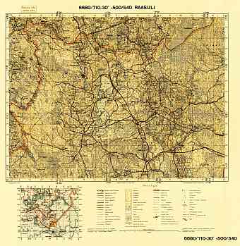 Orehovo. Raasuli. Topografikartta 4041. Topographic map from 1939