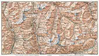 Splügen district map, 1909