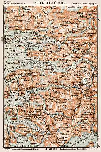 Söndfjord district map, 1931